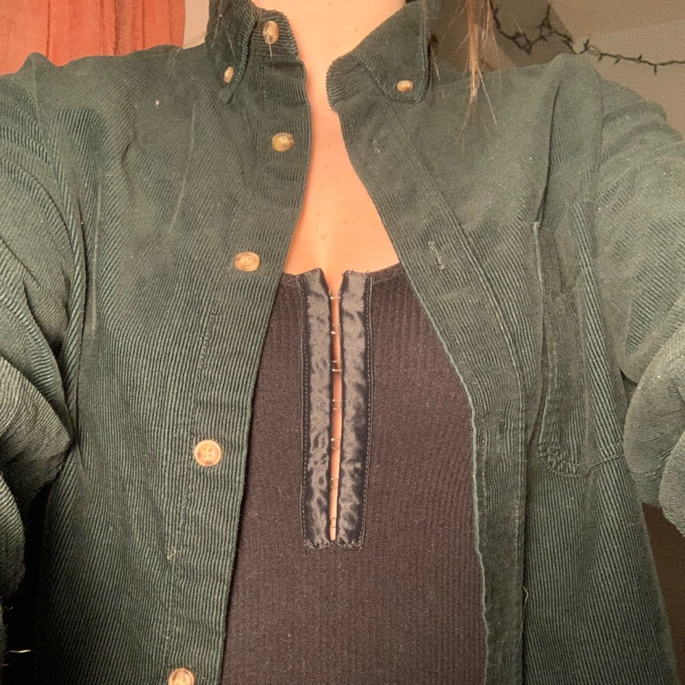 Green button up - Picture 2 of 2